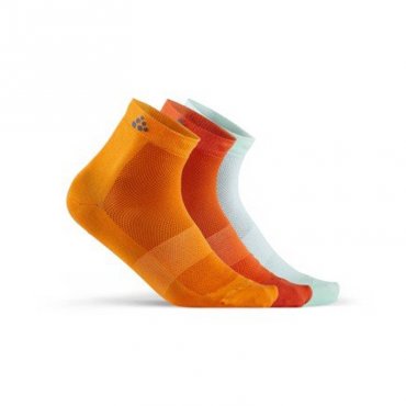 Ponožky Craft Mid 3-pack 1906060-561007 oranžová