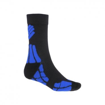 Sensor Hiking Merino Wool ponožky černá/modrá