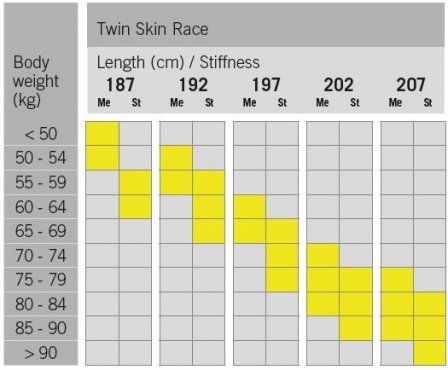 Fischer Twin Skin Race Stiff + Race Classic 197
